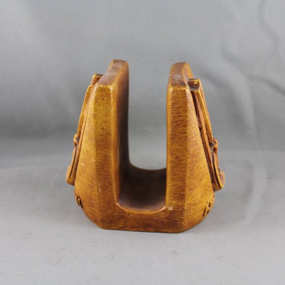 Vintage Coco Joe's Napkin Holder - Lono Face - Made of Happa Wood - With Tag - Picture 6 of 7